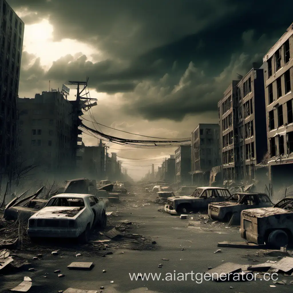 Dystopian-Urban-Landscape-in-the-Aftermath-of-the-Apocalypse