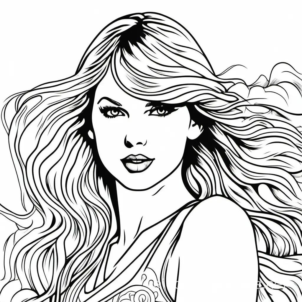 Taylor-Swift-Coloring-Page-Simple-Black-and-White-Line-Art-for-Kids