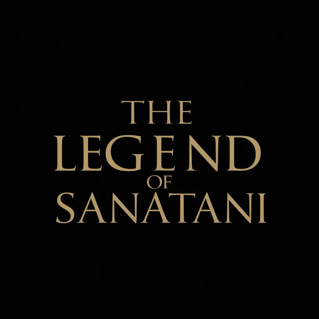 LOGO-Design-For-The-Legend-of-Sanatani-Luxurious-Gold-with-Elegant-Typography-for-Real-Estate-Industry