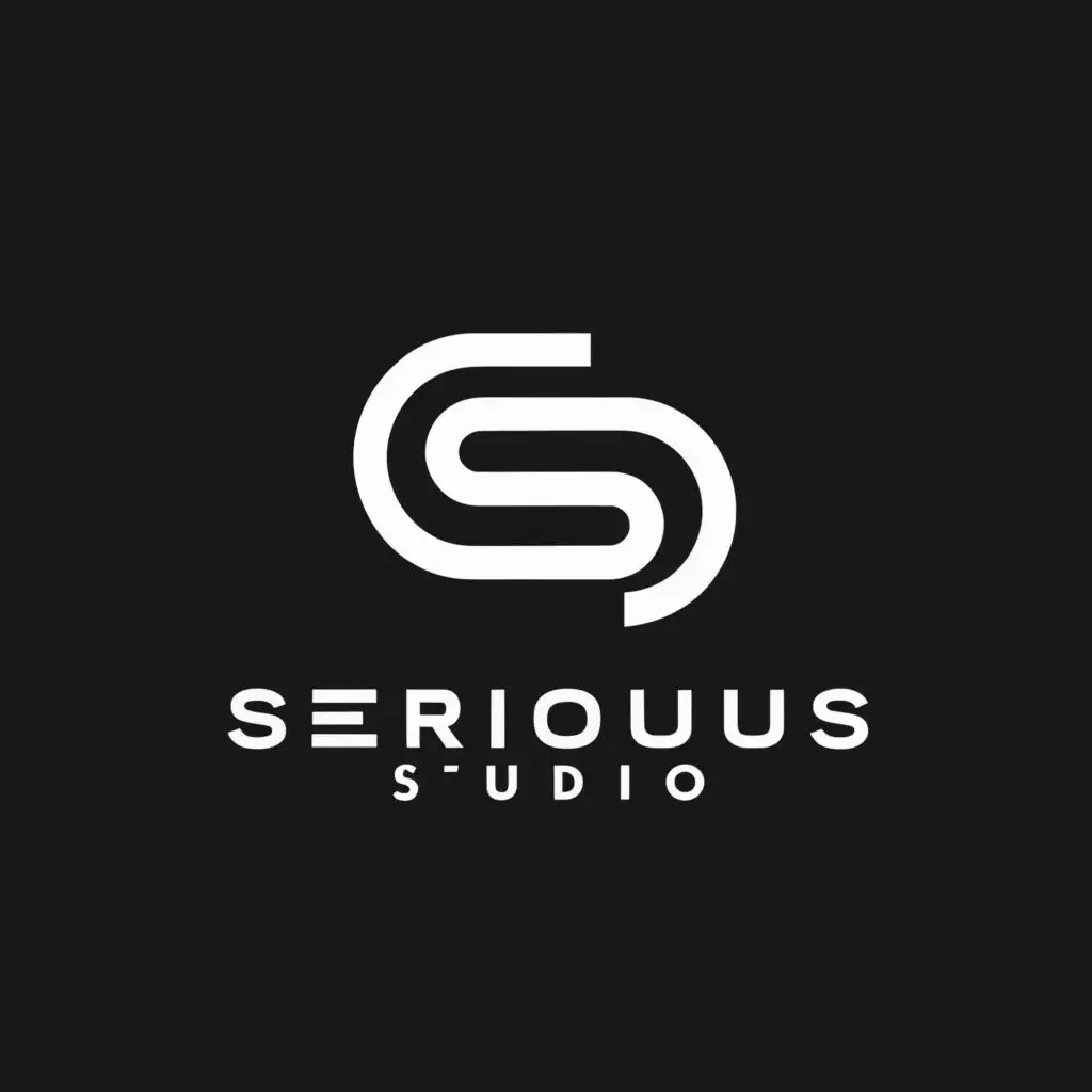 a logo design,with the text "Serious Studio", main symbol:symbol,Minimalistic,be used in Technology industry,clear background
