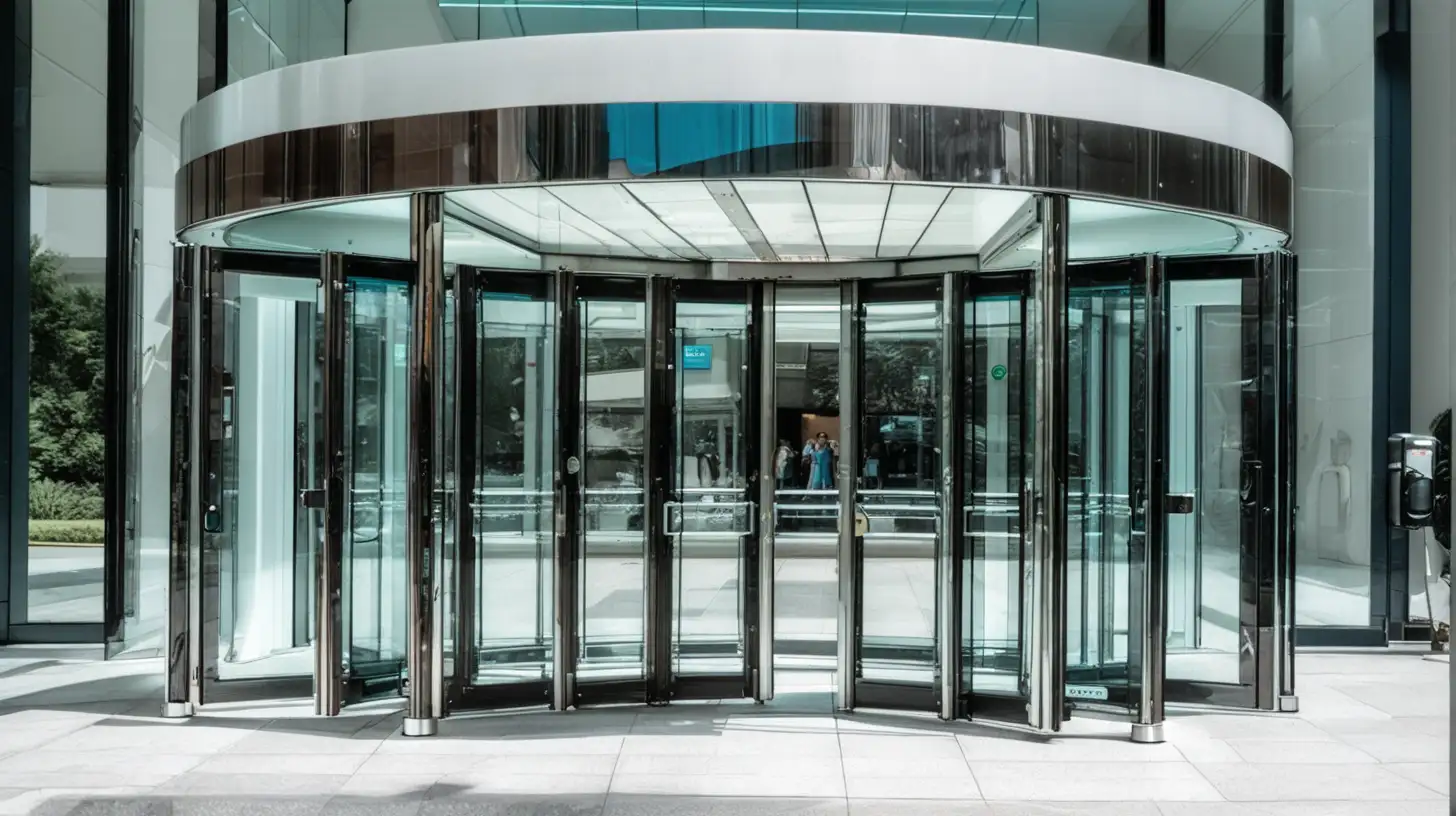 Efficient Automatic Revolving Door for Seamless Entry and Exit