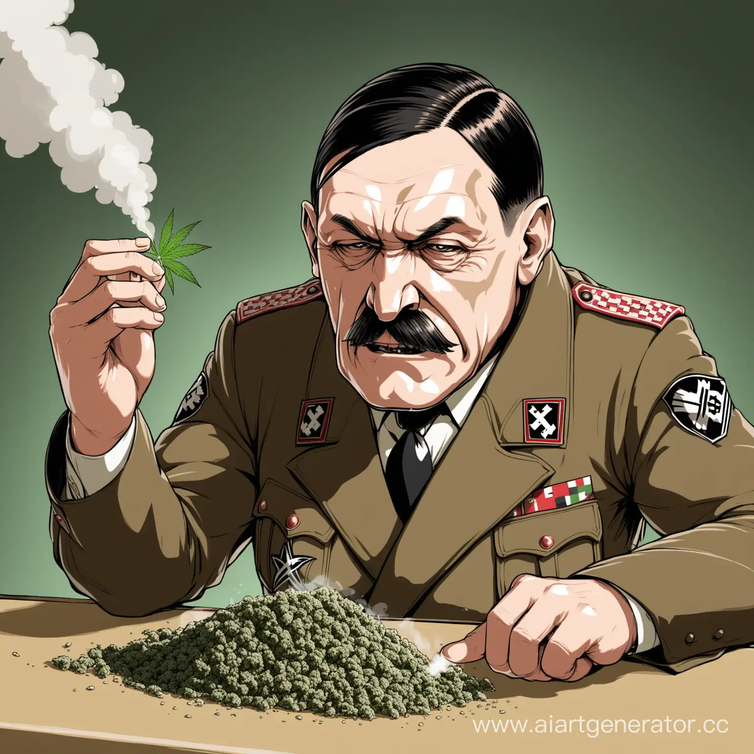 Adolf-Hitler-Rolling-Weed-Historical-Figure-Engaged-in-Unusual-Activity