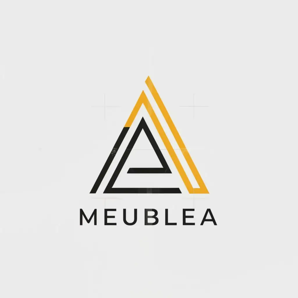 a logo design,with the text "MEUBLEA", main symbol:A,Moderate,clear background