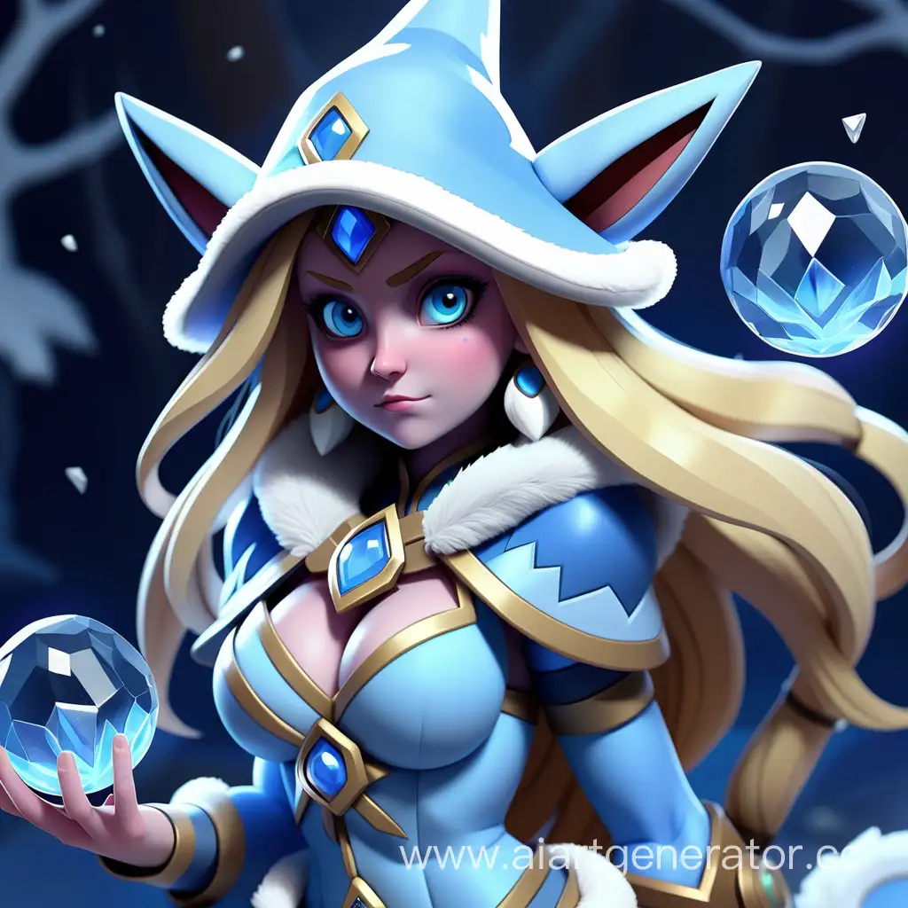 Crystal-Maiden-Transforming-into-Pokmon