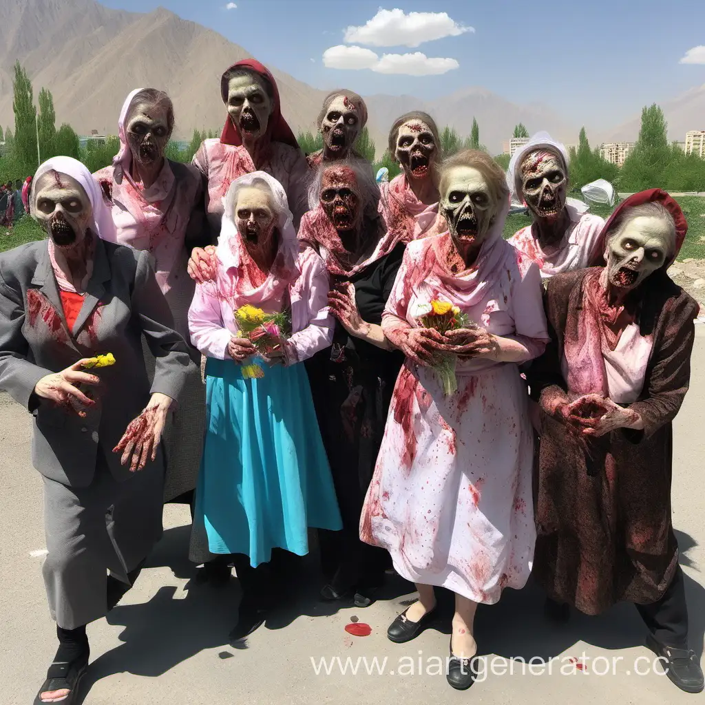 Unique-Mothers-Day-Celebration-with-Zombie-Twist-in-Tajikistan