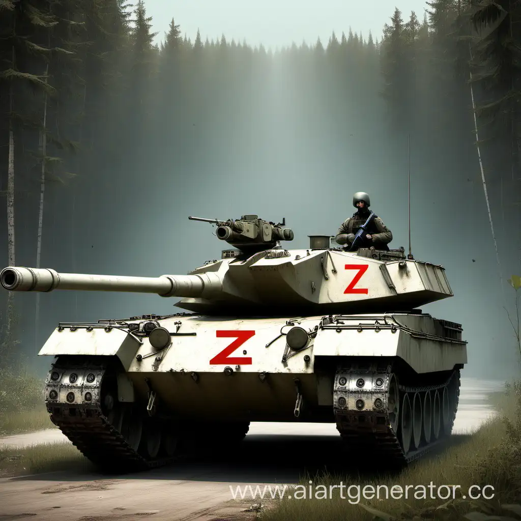 Russian-Tank-with-Letter-Z-Next-to-PMC-White-Bear