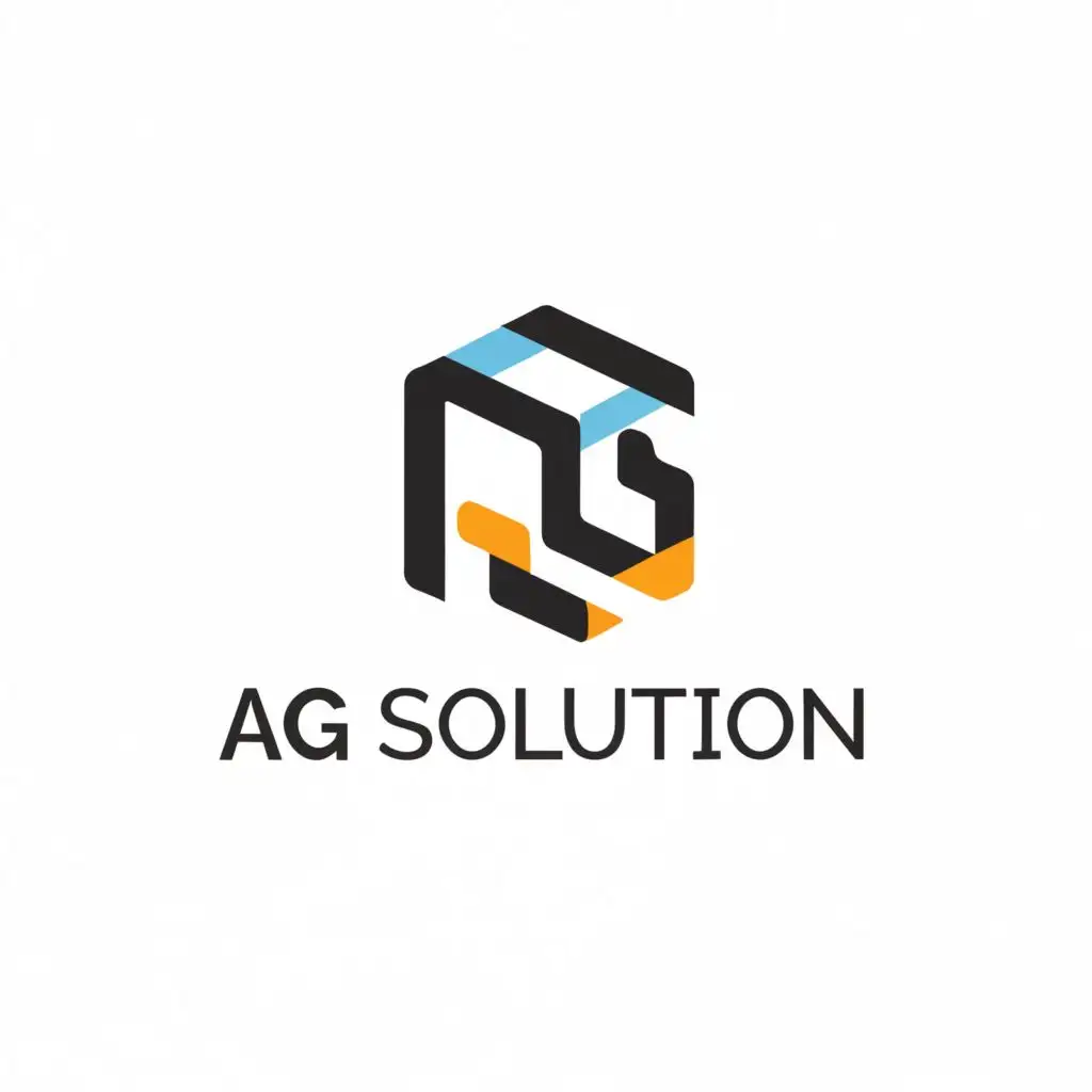 LOGO-Design-for-AG-Solution-Modern-Techinspired-Symbol-with-Website-Creation-Theme-and-Clear-Background