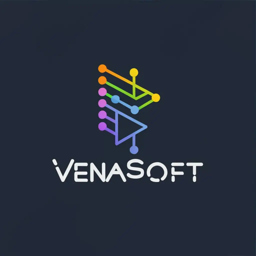 logo, codeing, with the text "VenaSoft", typography, be used in Technology industry