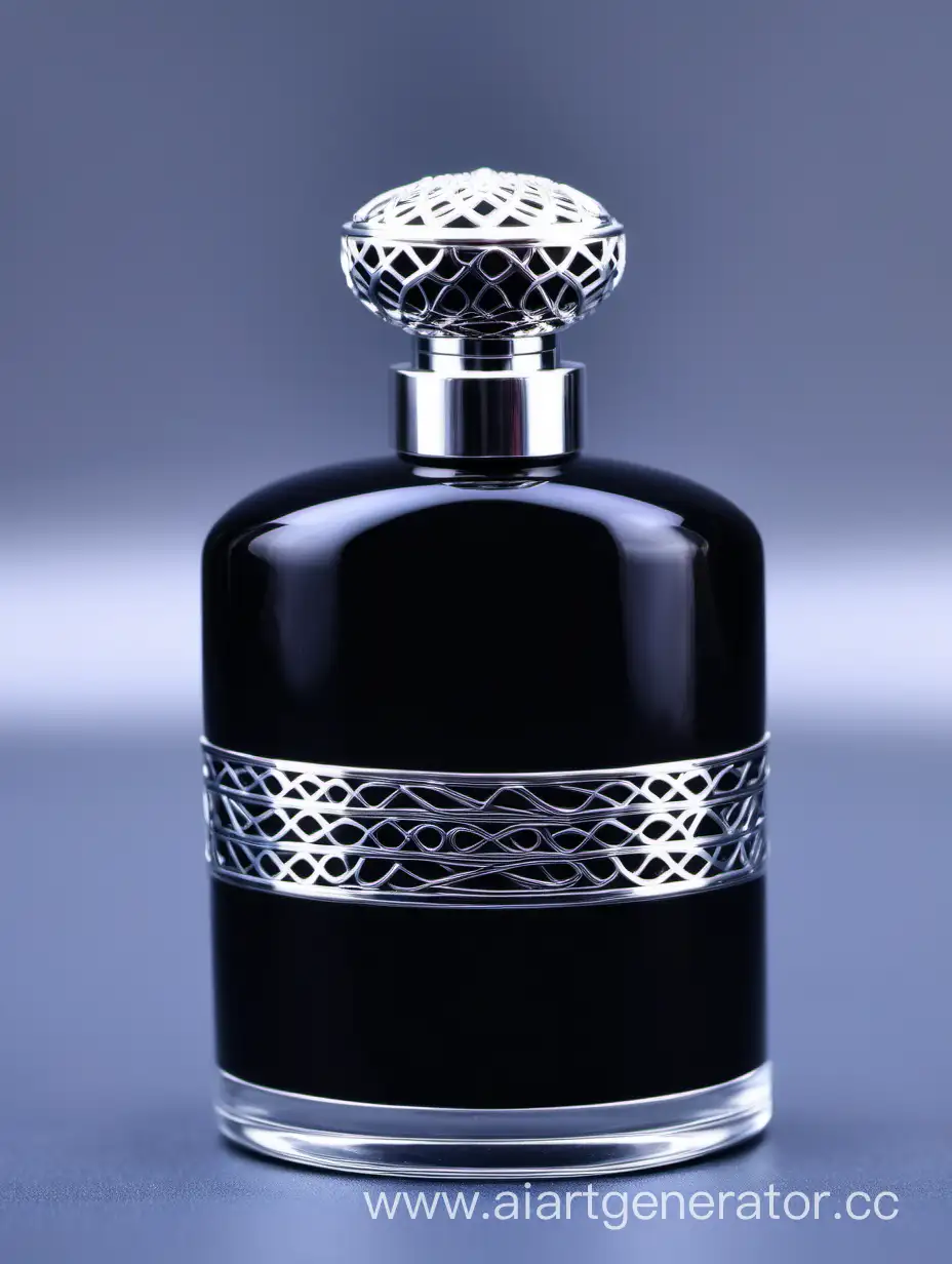 Luxurious-Zamac-Perfume-Bottle-with-Royal-Dark-Turquoise-Design-and-Stylish-Silver-Lines