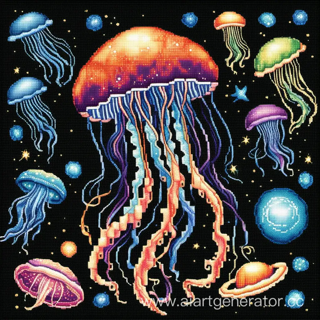 Celestial-Jellyfish-CrossStitch-Pattern-Interstellar-Needlework-Delight