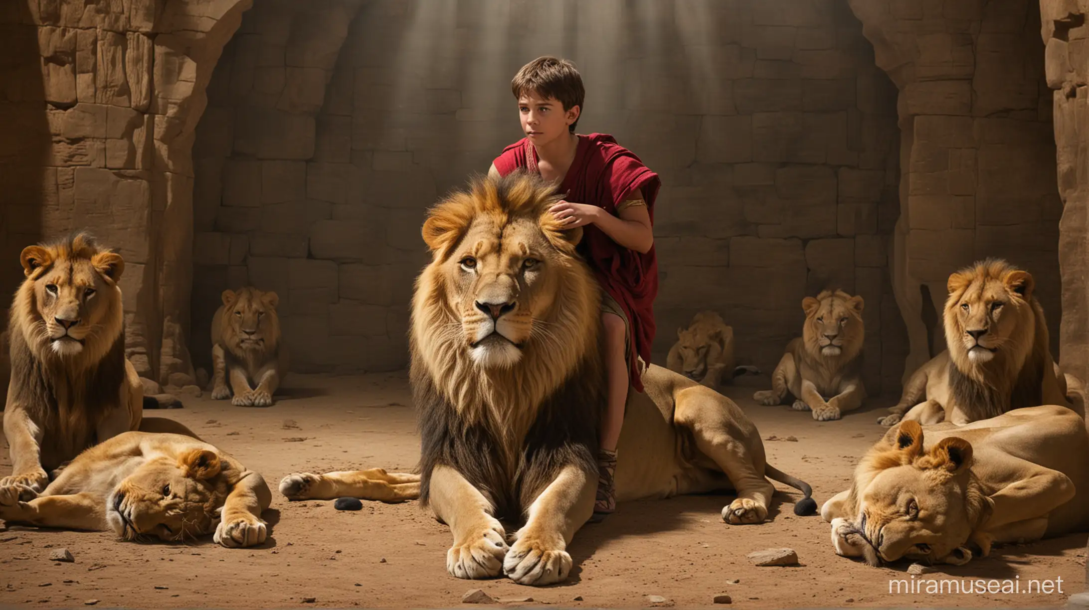 Daniel en la fosa de los leones