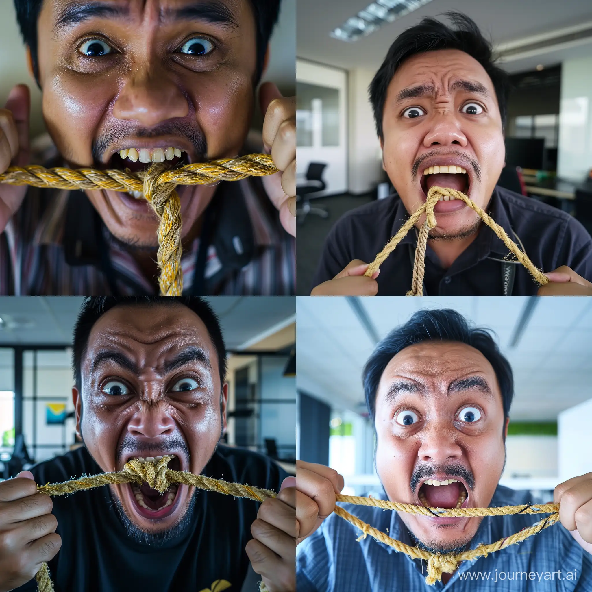 Satirical-CloseUp-Humorous-Malay-Man-Tied-Mouth-in-Modern-Office