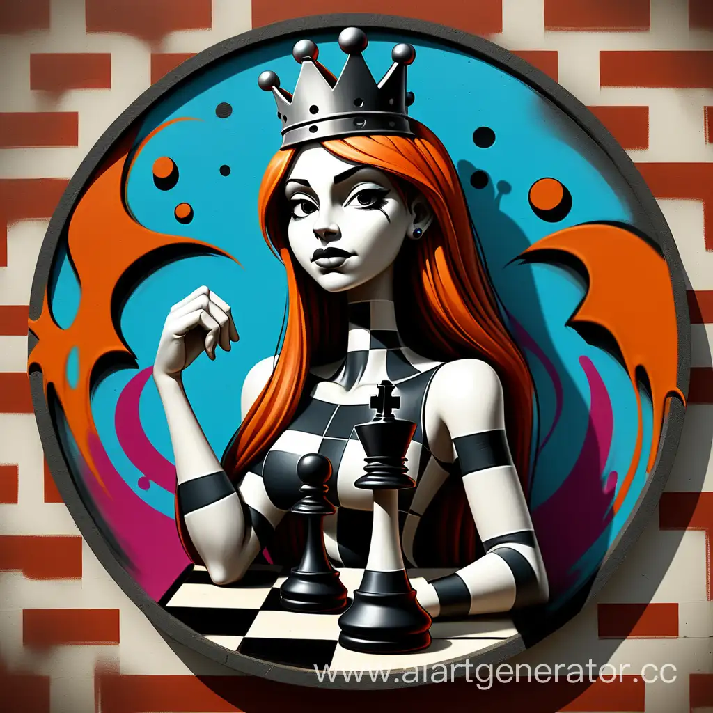 ChessGraffiti-Logo-Artwork-in-Urban-Landscape