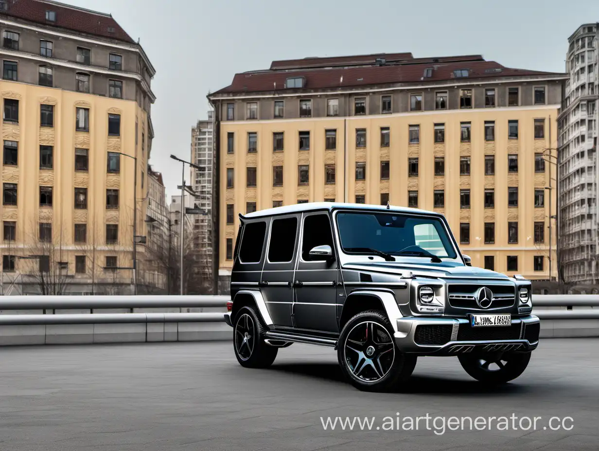 Vibrant-Mercedes-GWagon-in-Urban-Landscape