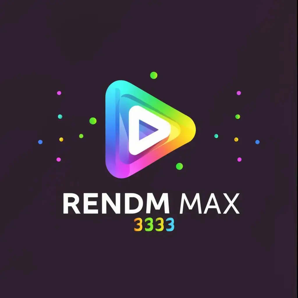 LOGO-Design-for-RenDom-max-3333-YouTube-Icon-Central-Theme-with-Modern-and-Clear-Typography