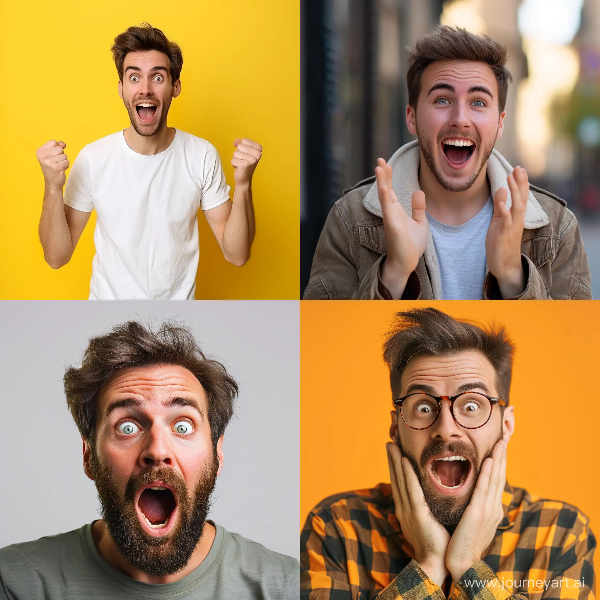 Surprised-Young-Man-Expressing-Joy-and-Amazement