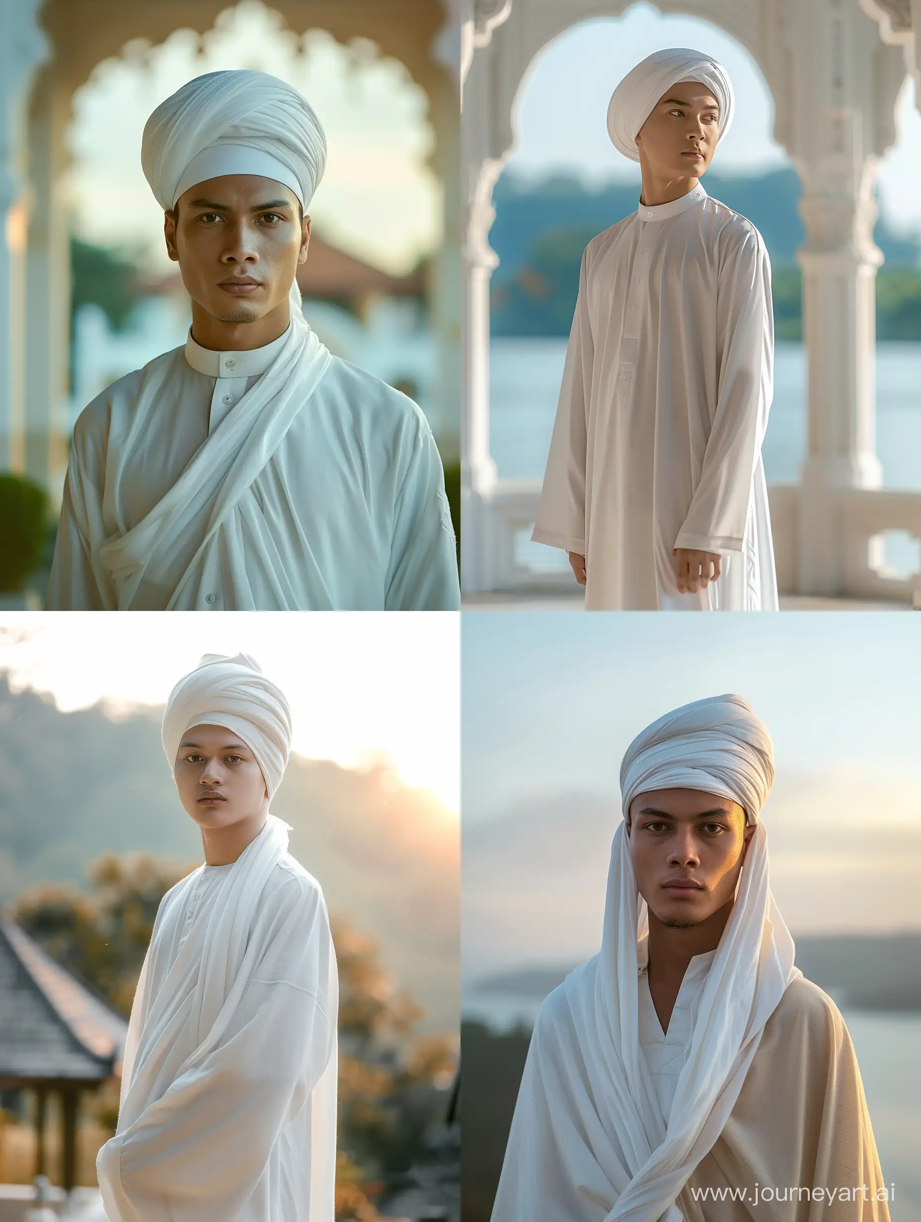 Handsome-Indonesian-Man-in-Traditional-Muslim-Attire-Bright-Day-Portrait