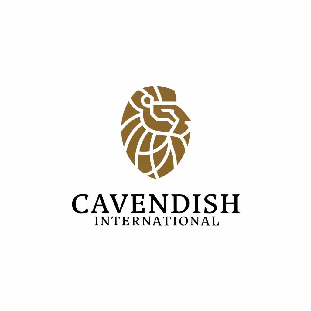 a logo design,with the text "Cavendish International", main symbol:England Lions and Educations,complex,be used in Education industry,clear background