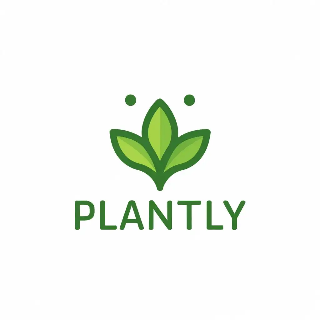 a logo design,with the text "Plantly", main symbol:something related to gardening ,Moderate,clear background