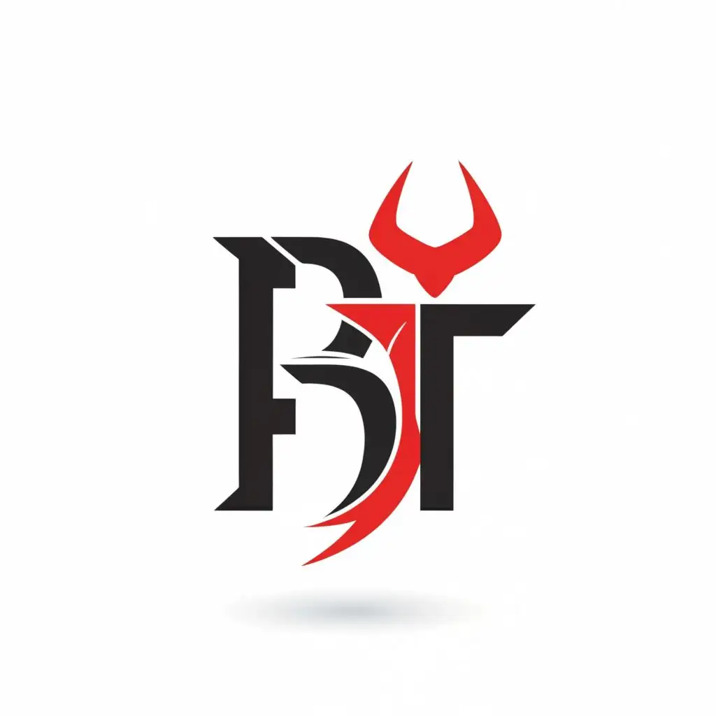 logo, """
Devil color full

""", with the text "BT", typography, be used in Legal industry