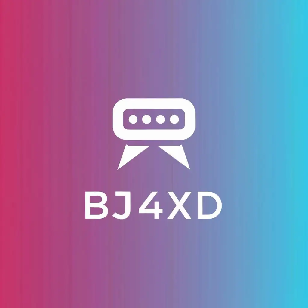 a logo design,with the text "BJ4XD", main symbol:chatroom,Moderate,be used in Medical Dental industry,clear background