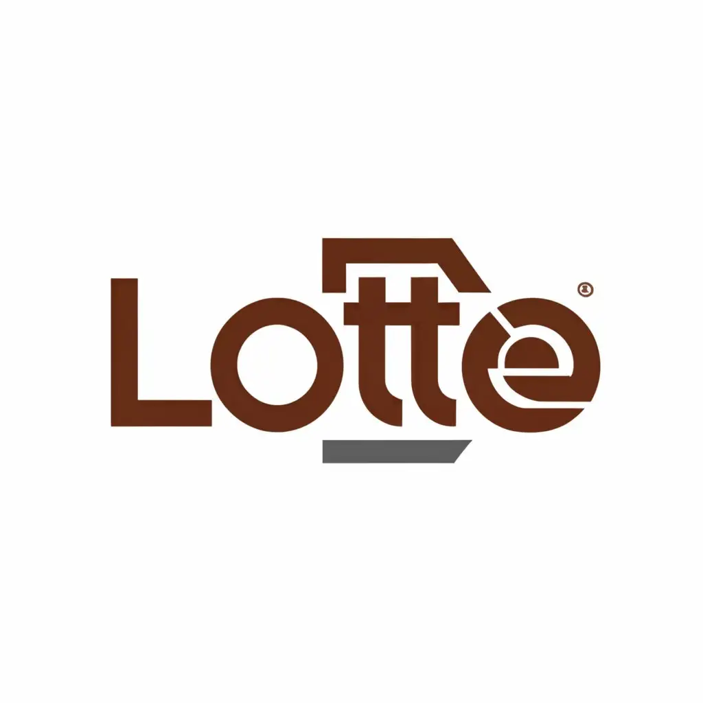 a logo design,with the text "Lotte", main symbol:Truck,Moderate,clear background