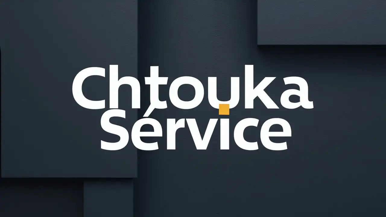  "Chtouka Service" 
back groundcolor by color #333 and color text by white and font-size bold 
