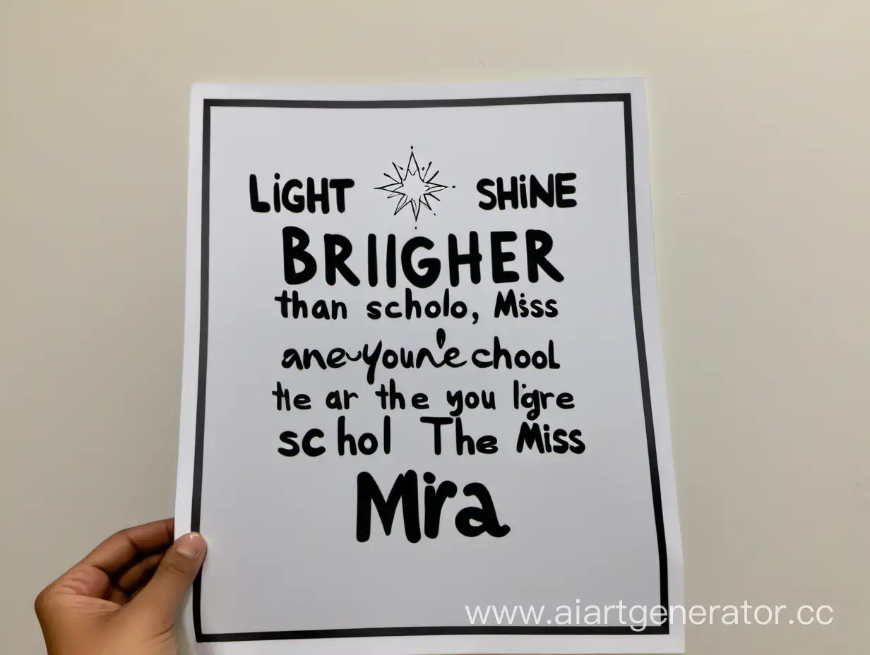 Inspirational-School-Miss-Poster-Mira-Shines-Brighter-Than-Anyone