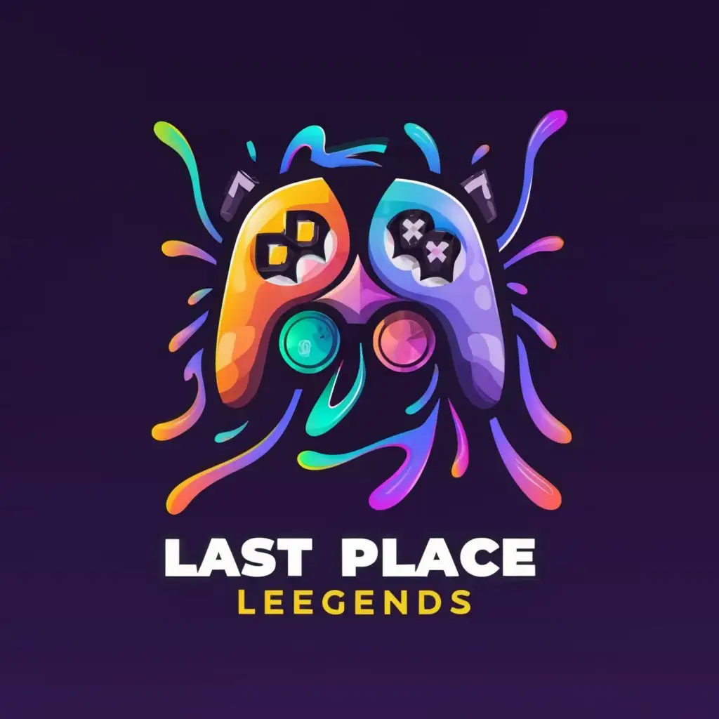a logo design,with the text "Last Place Legends", main symbol:Gaming Team,complex,be used in Internet industry,clear background