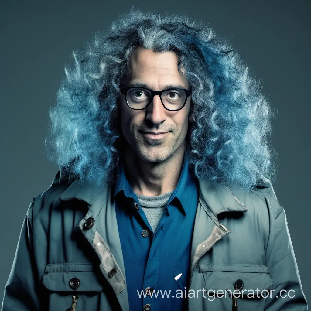 Innovative-Scientist-with-Long-Curly-Blue-Hair-in-Vintage-Jacket