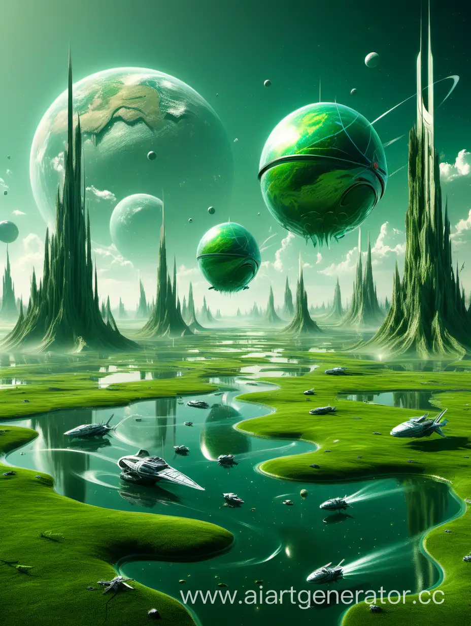 Enchanting-Fantasy-Landscape-with-Water-Bodies-and-Spacecraft
