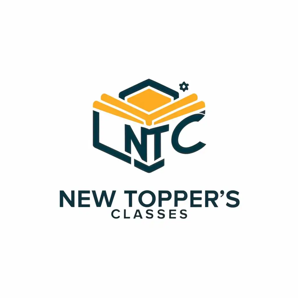 a logo design,with the text "New Topper's Classes ", main symbol:NTC,Moderate,clear background