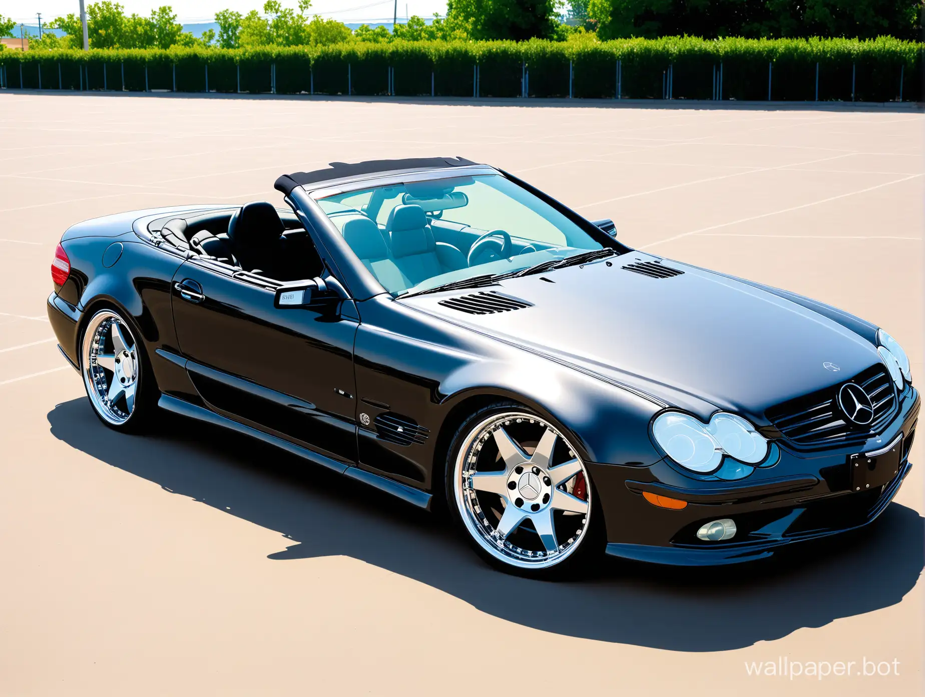 Luxurious-2003-MercedesBenz-SL500-with-20Inch-Fabulous-Wheels