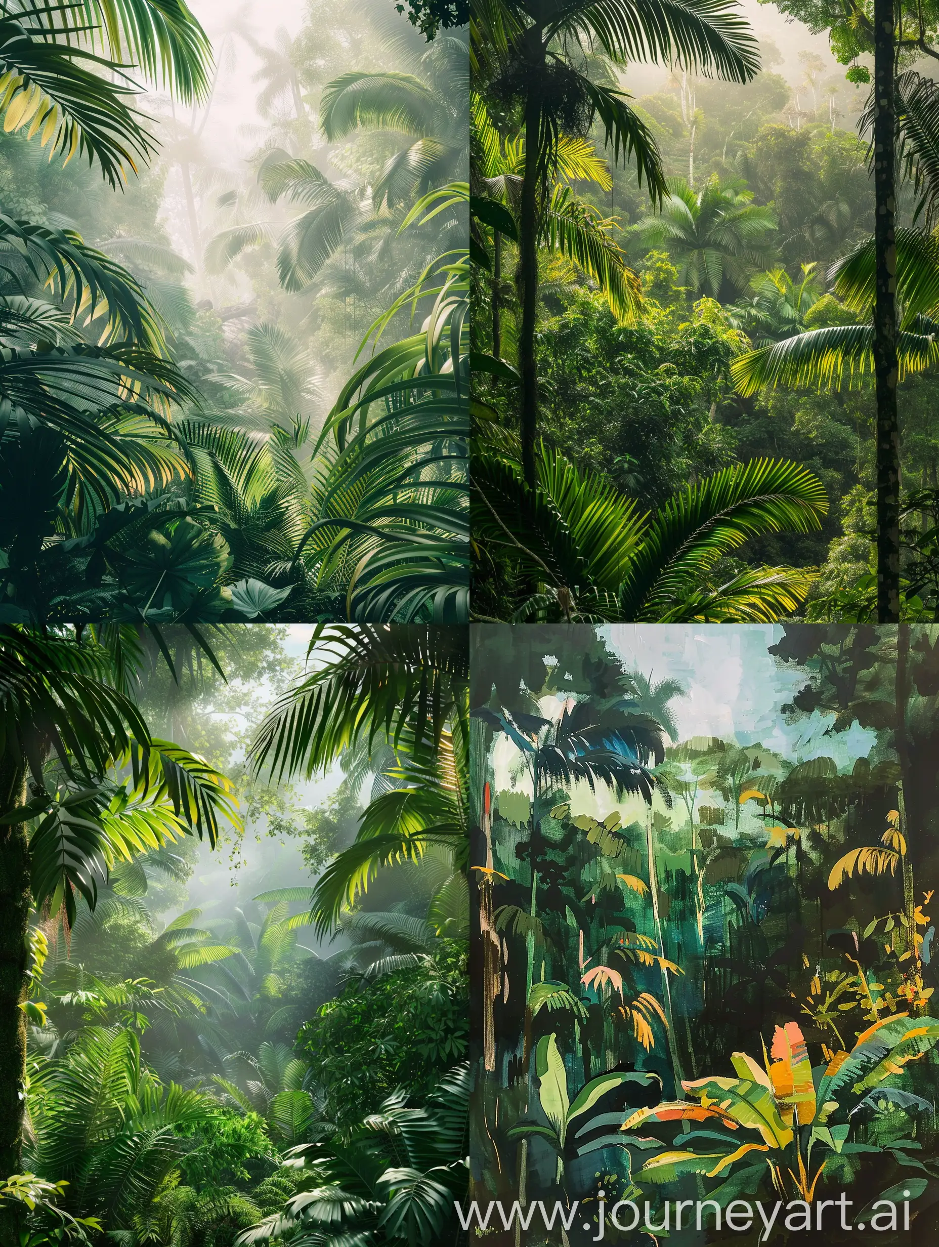 Forest tropical lanscape