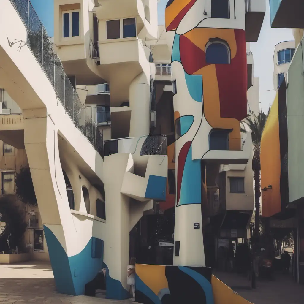 Dadaism, Tel Aviv, Architecture, streets 