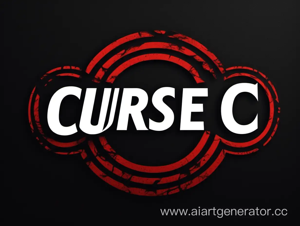  1 Логотип с большой по середине буквой С
 С названием на фото  CurSe  и черным фоном 
3 Цвета черный, красный,белый , тёмный,серый