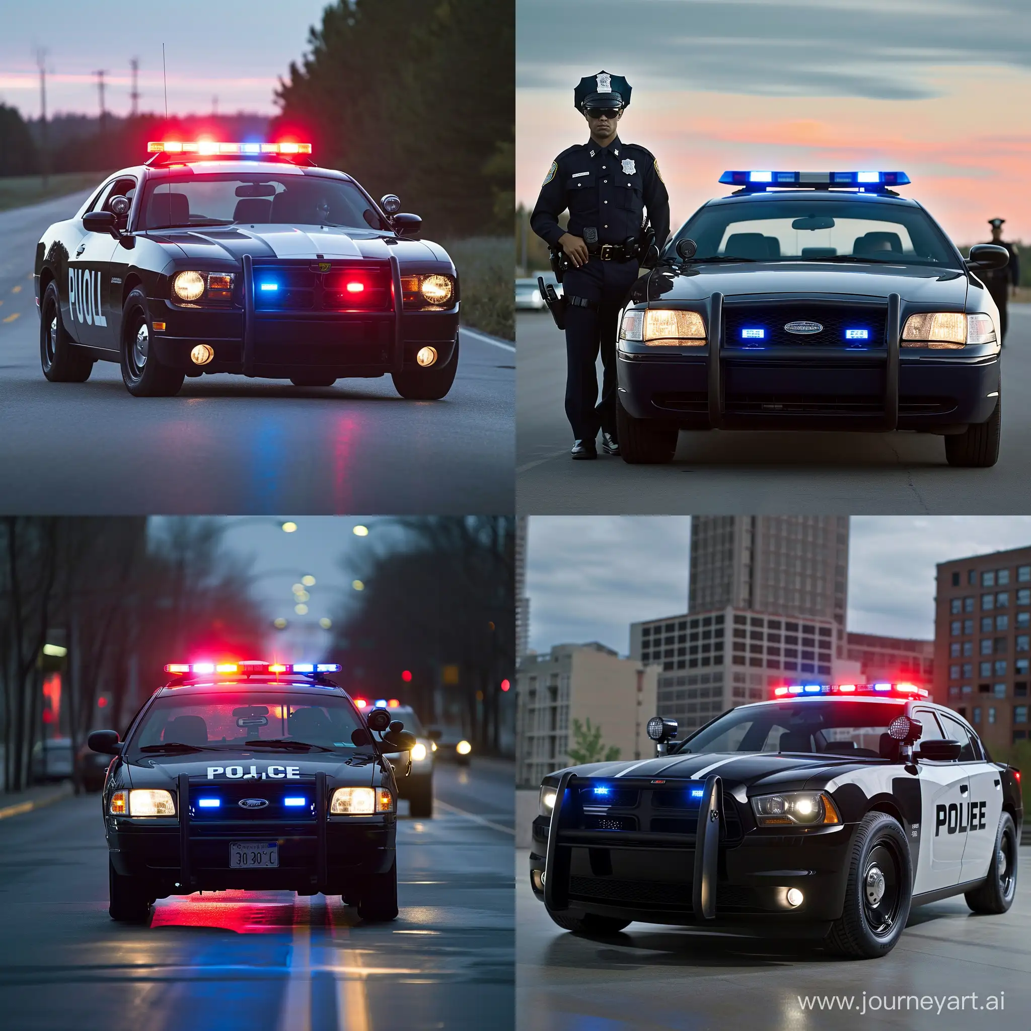 Police-Car-in-Action-HighSpeed-Pursuit-in-a-Dynamic-Scene