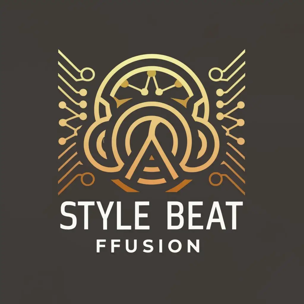 a logo design,with the text "STYLE BEAT FUSION", main symbol:a stylized headphone with design patterns incorporated into it.,complex,be used in Retail industry,clear background