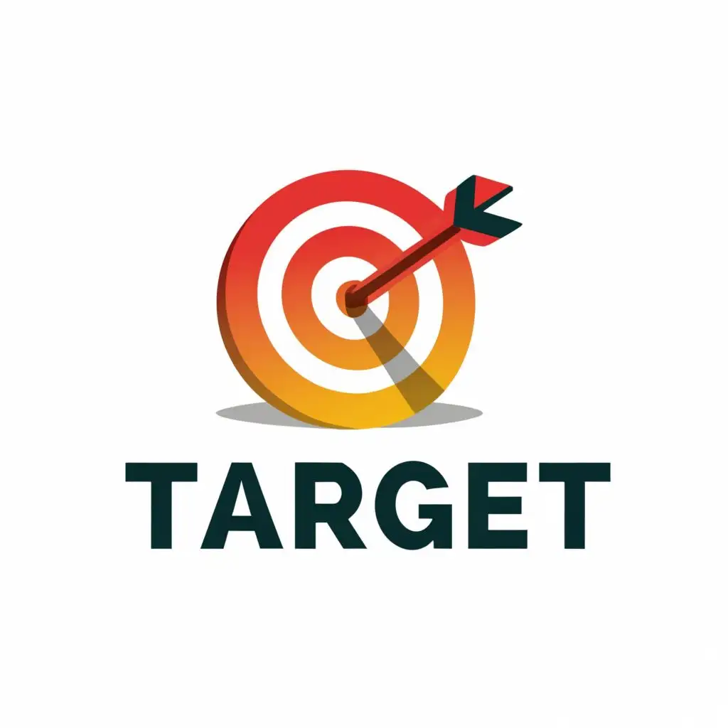 a logo design,with the text "Target", main symbol:dart,Moderate,be used in Entertainment industry,clear background