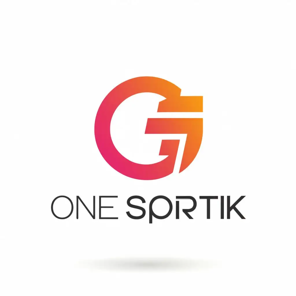 a logo design,with the text "onesportik", main symbol:one and letter S,Moderate,be used in Sports Fitness industry,clear background