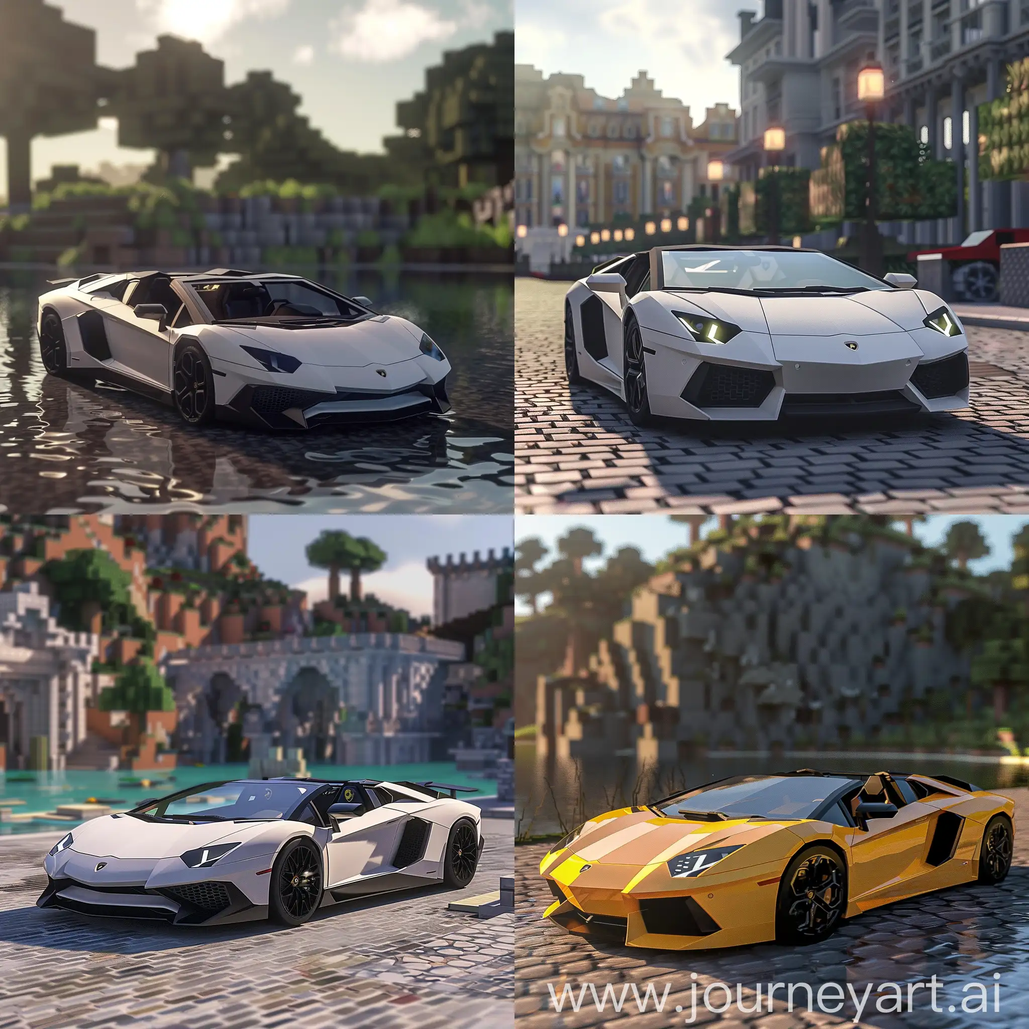 Lamborghini-Aventador-Roadster-Minecraft-Recreation