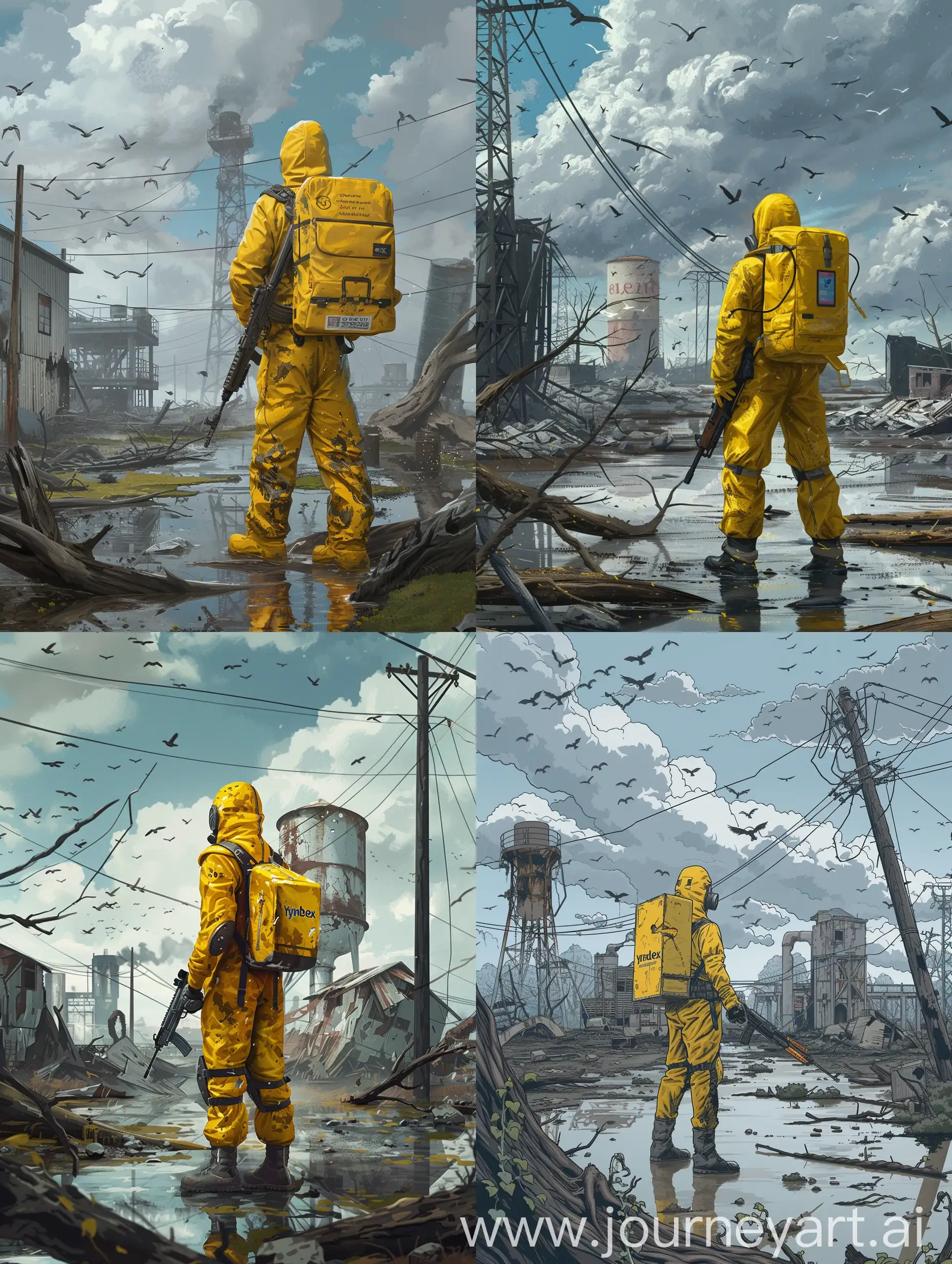 Courageous-Courier-in-PostApocalyptic-Landscape
