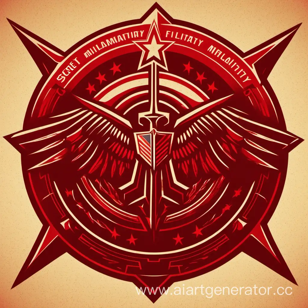 Красный логотип тайной организации военной