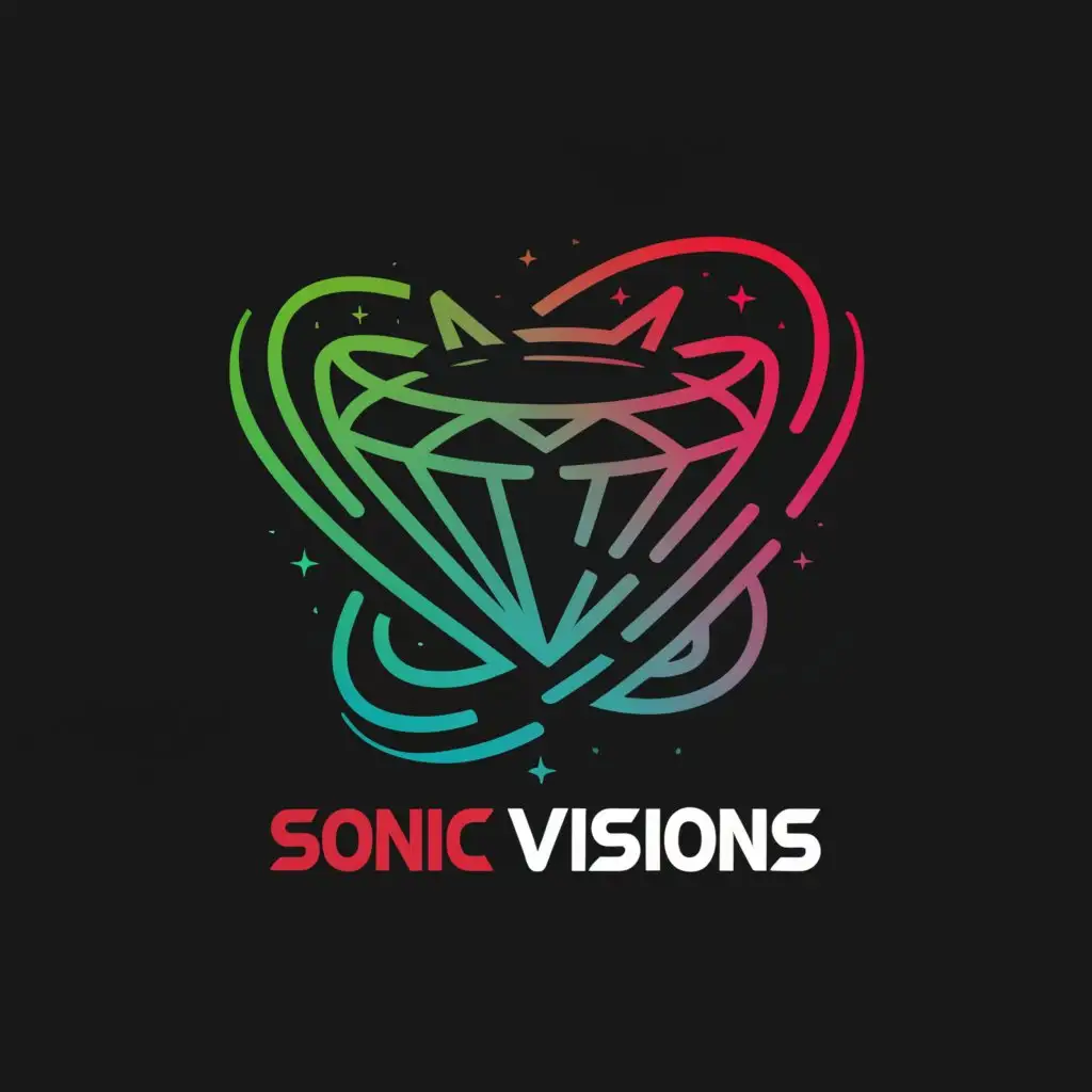 LOGO-Design-For-Sonic-Visions-Dynamic-Rainbow-Diamond-Galaxy-with-Sonic-the-Hedgehog-Font