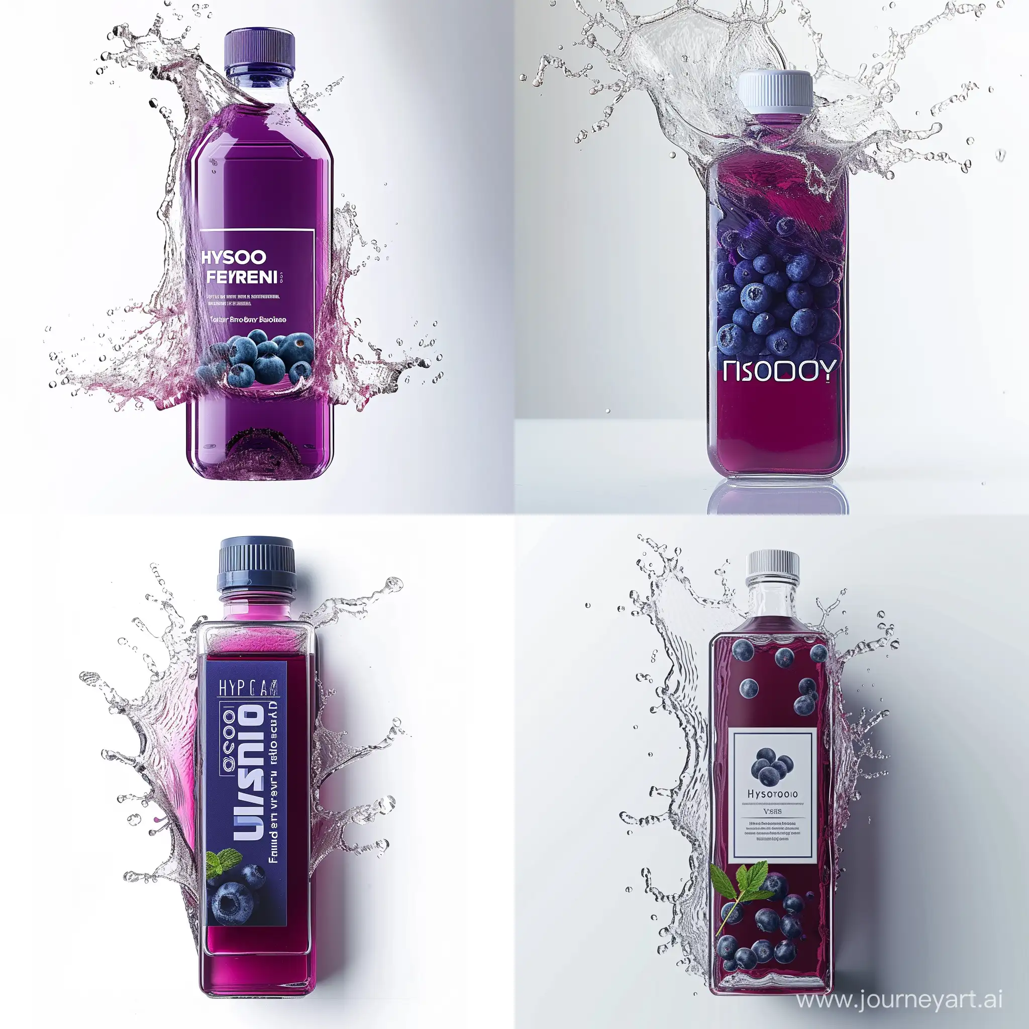 Hyotonic-Blueberry-Fruit-Flavored-Beverage-with-Minimalistic-Graphic-Design