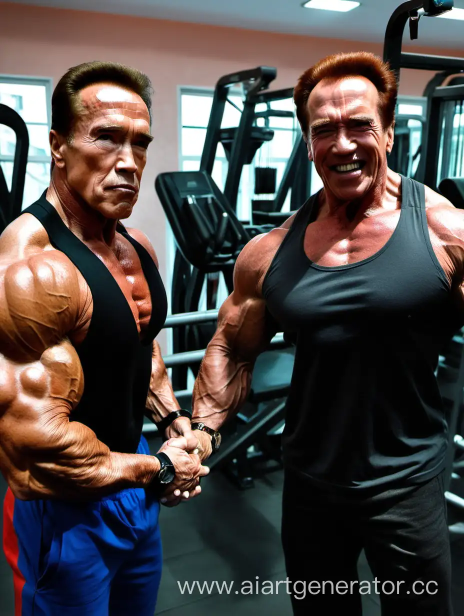 Fitness-Enthusiast-Training-with-Arnold-Schwarzenegger-at-the-Gym
