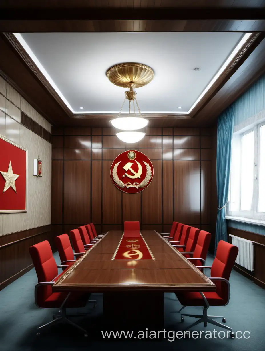 Зал совещаний в стиле СССР