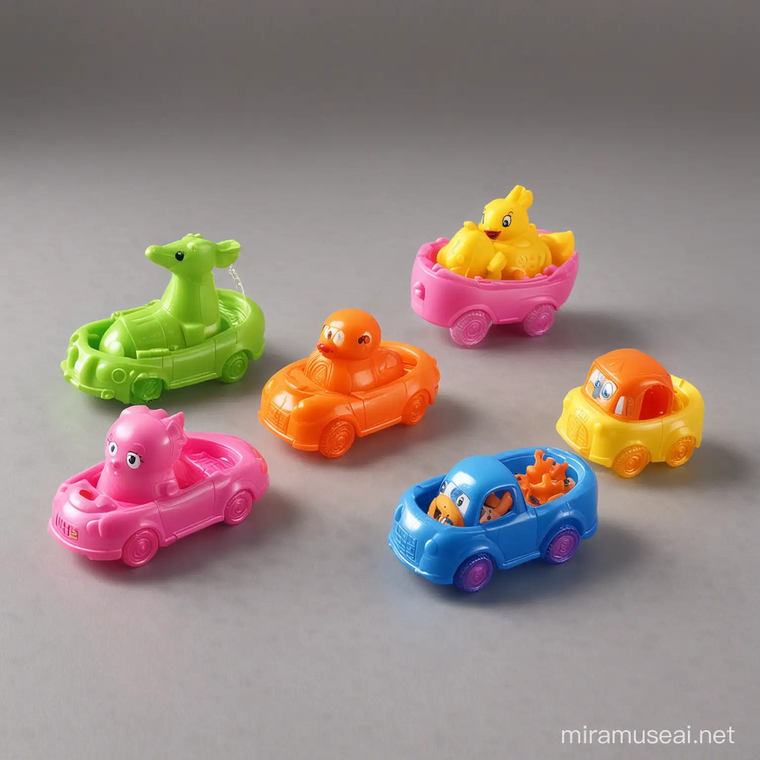 Colorful Bath Time Fun with Plastic Toys