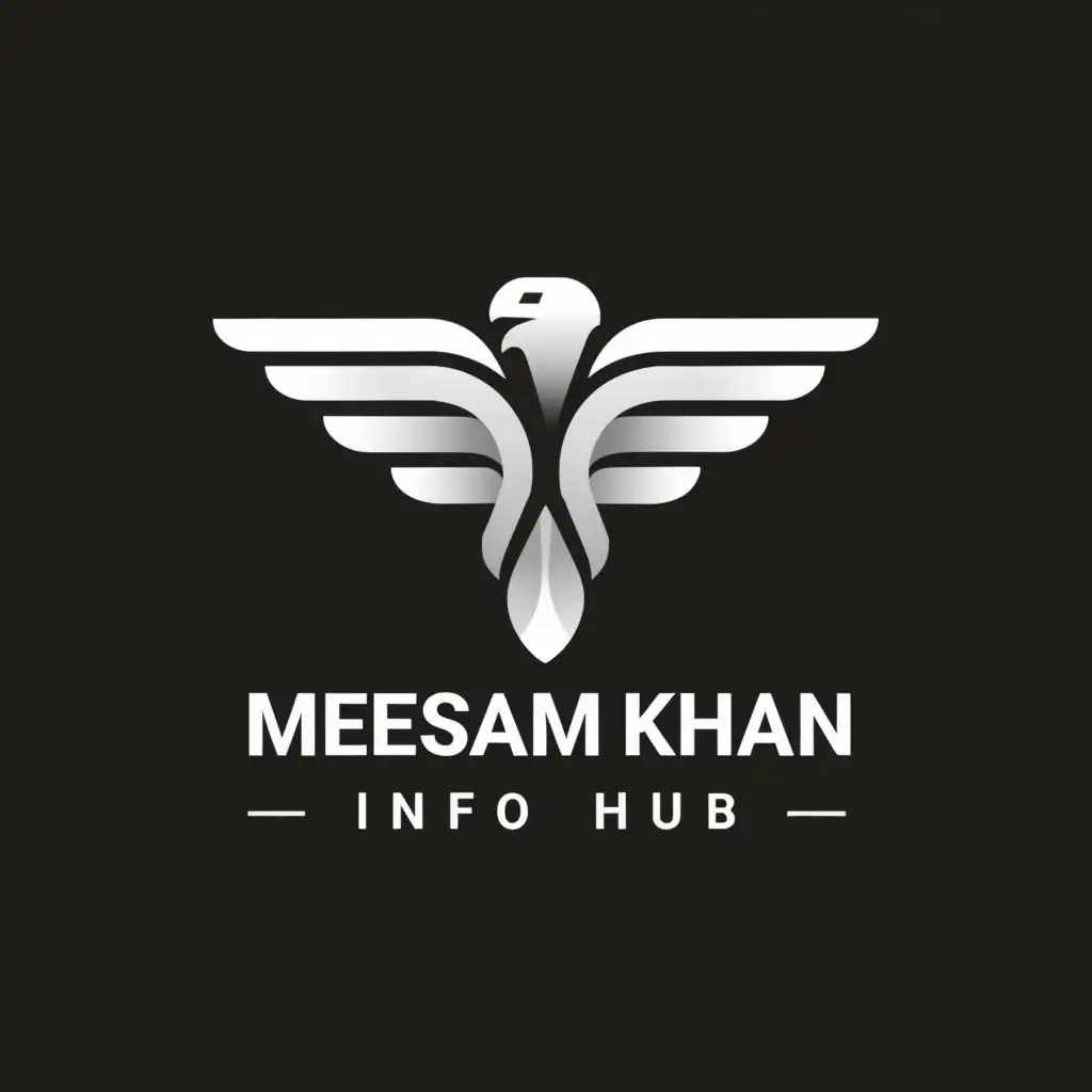 LOGO-Design-For-Meesam-Khan-Info-Hub-Dynamic-Eagle-Symbolizing-Vision-and-Innovation