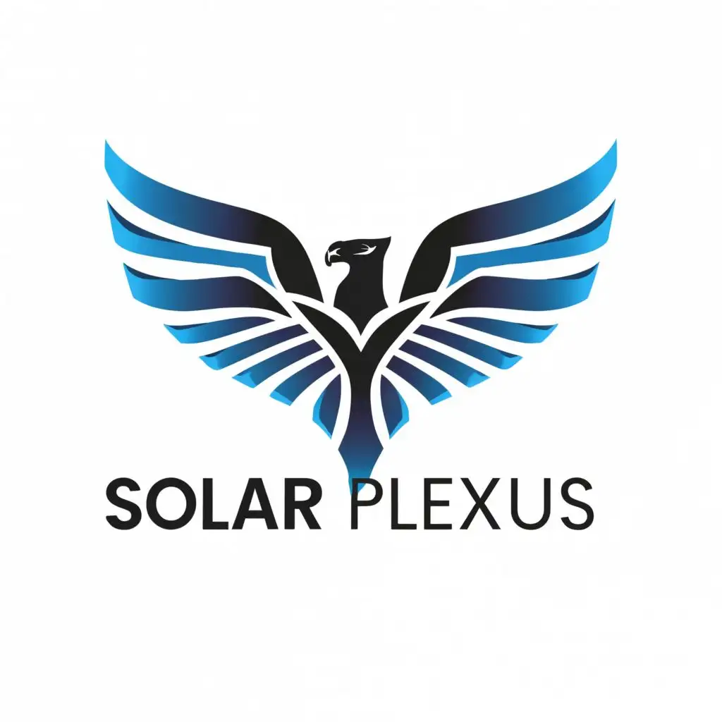 a logo design,with the text "Solar Plexus", main symbol:eagle,Moderate,be used in Technology industry,clear background